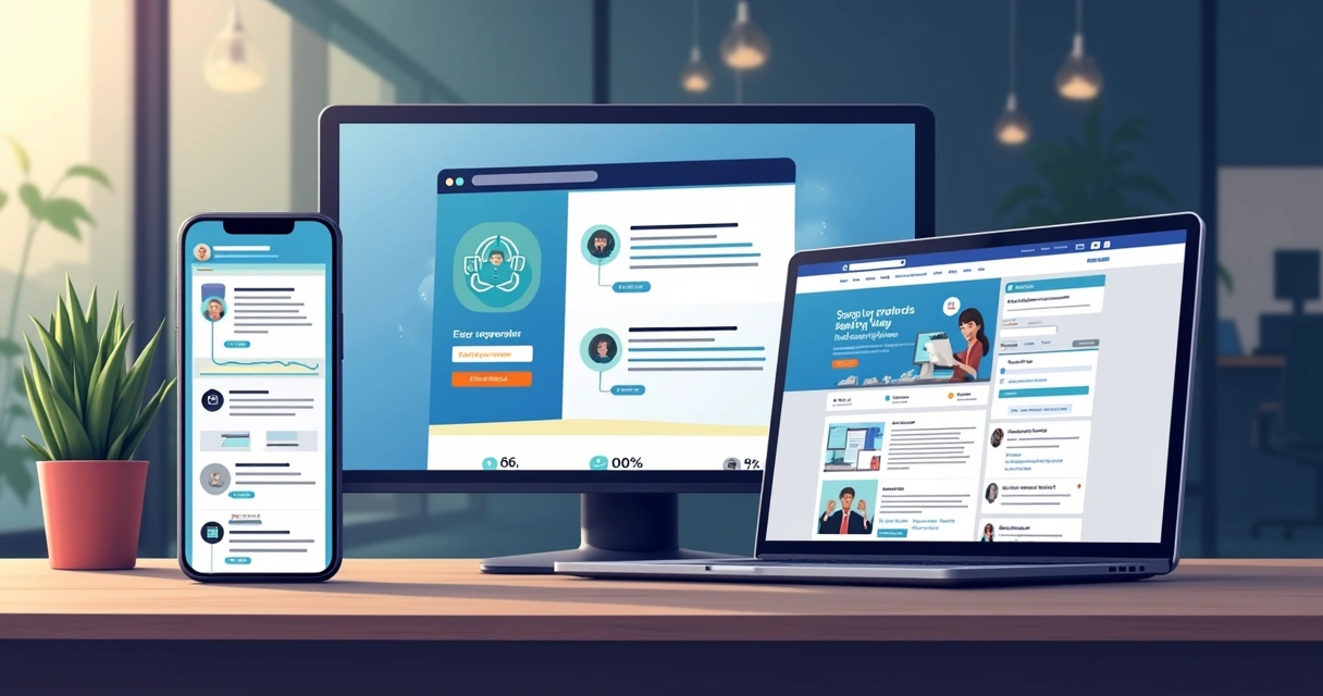 Sequência de copywriting em diferentes canais digitais 