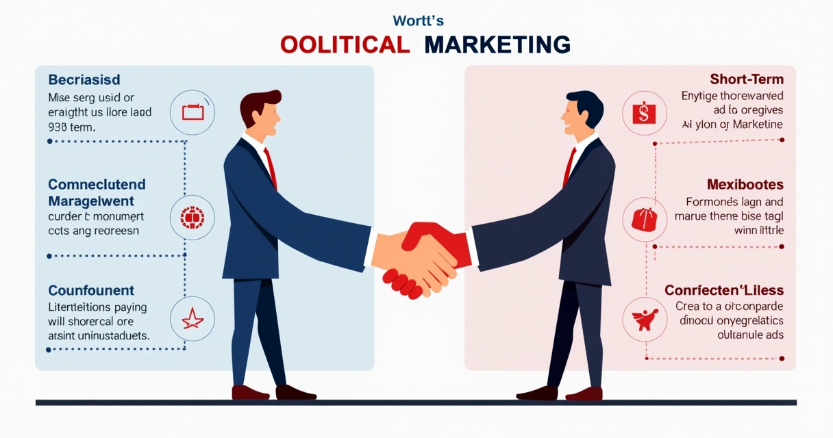 Gráfico ilustrando diferenças entre estratégias políticas e eleitorais