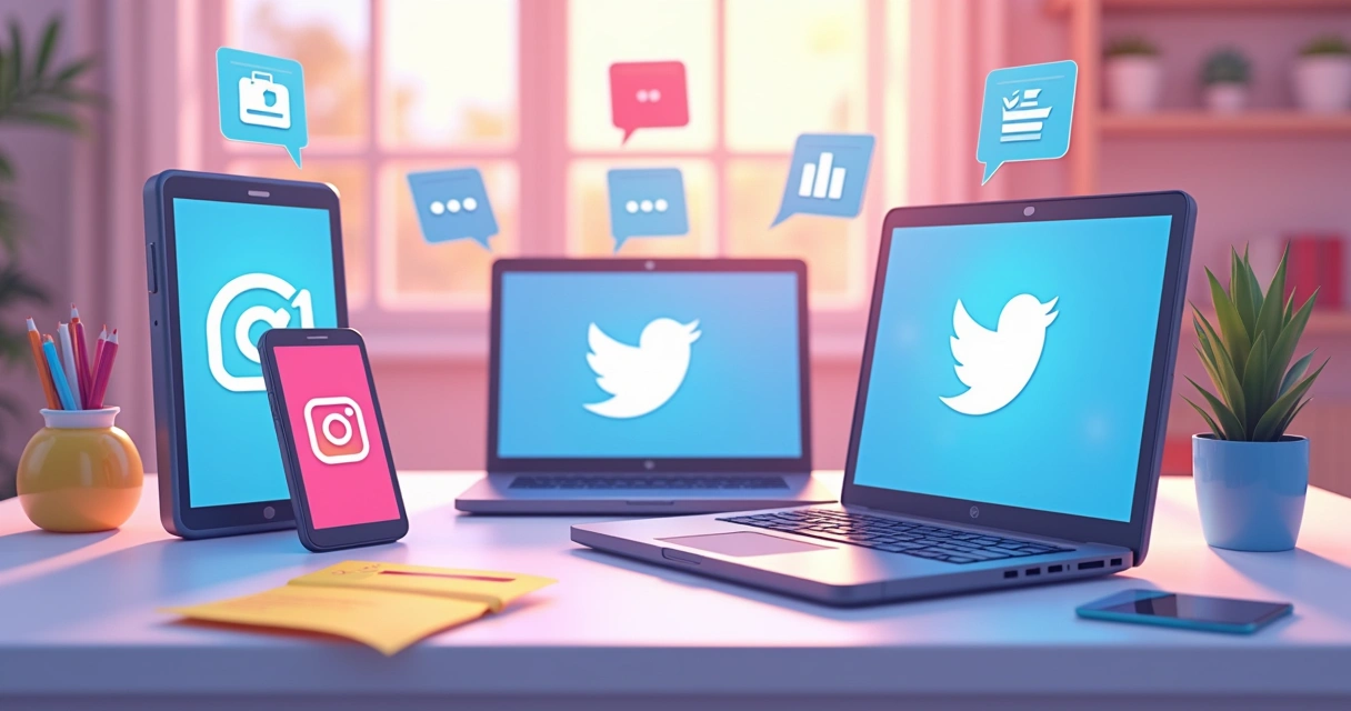 Análise de estratégias de marketing em redes sociais com vários dispositivos