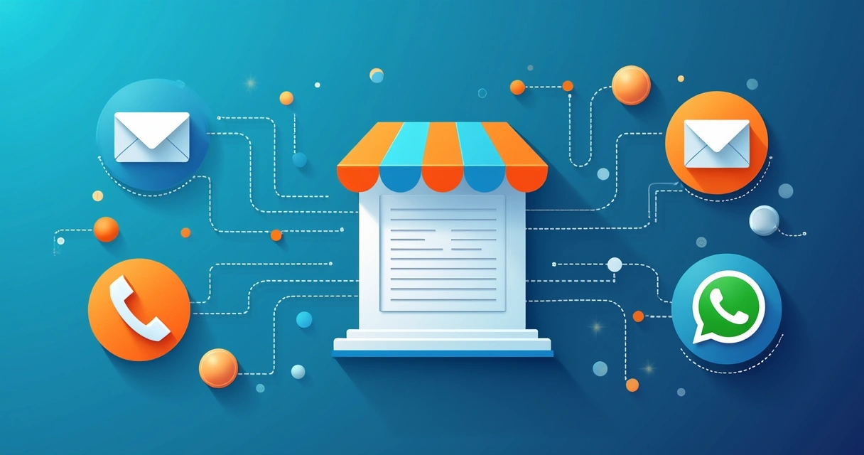 Representação de estratégia multicanal usando lista de contatos para vendas B2B 