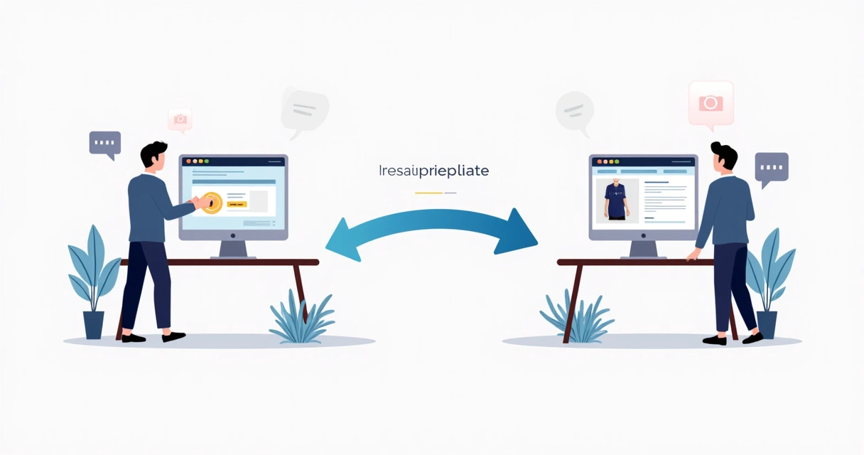 Esquema de remarketing mostrando visitante retornando 