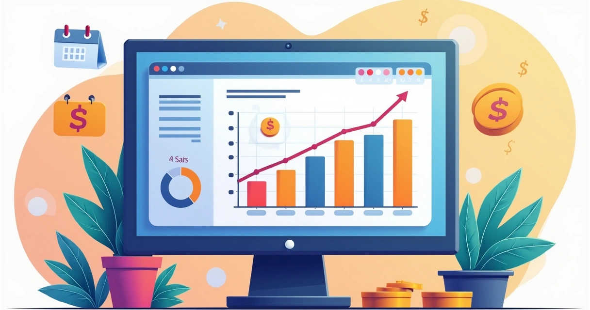 Conceito visual de estratégias de crescimento ARR em SaaS