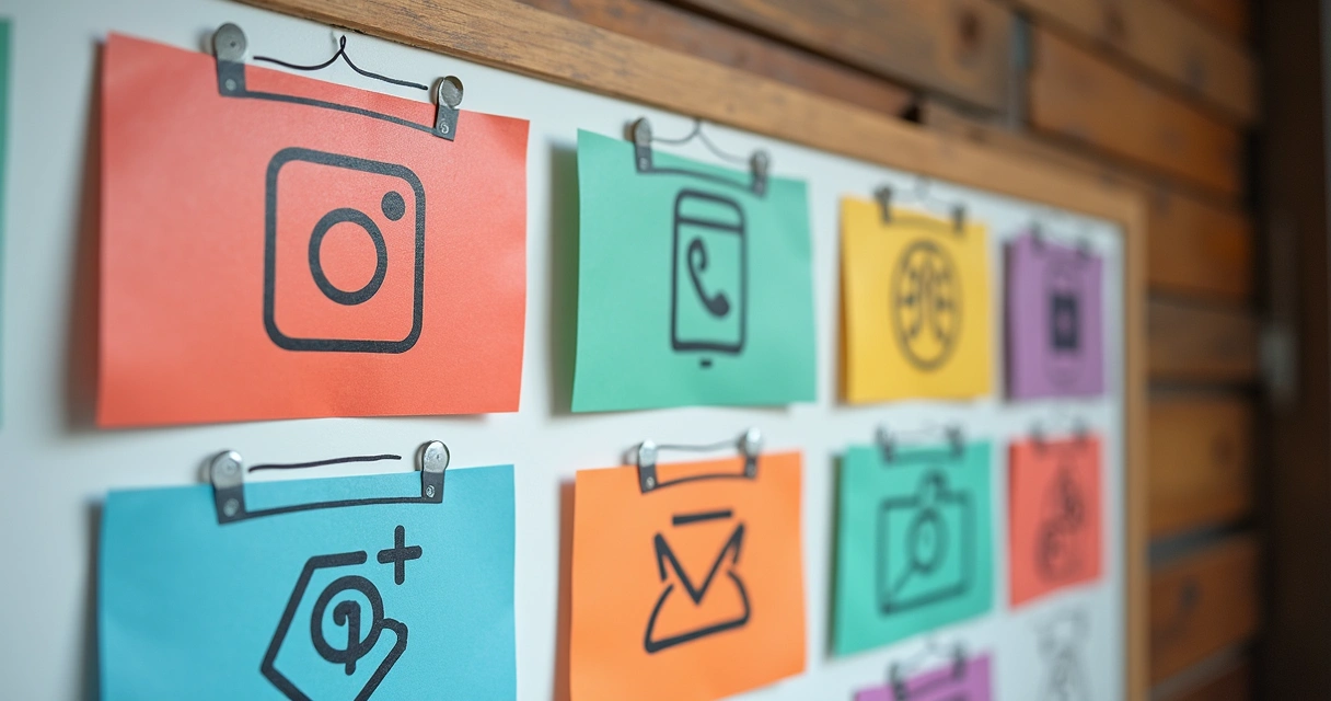 Quadro com nove estratégias de venda para afiliados digitais destacadas em blocos