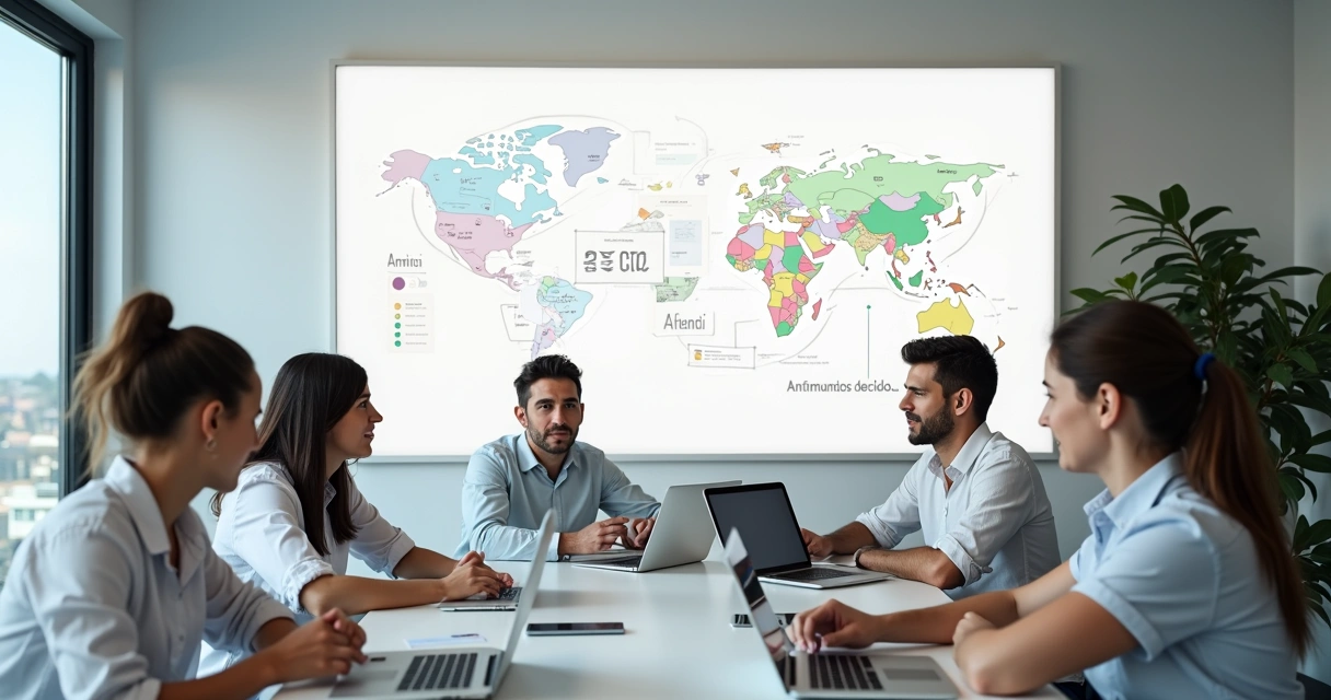 Estratégias de marketing digital e performance alinhadas em um quadro branco 