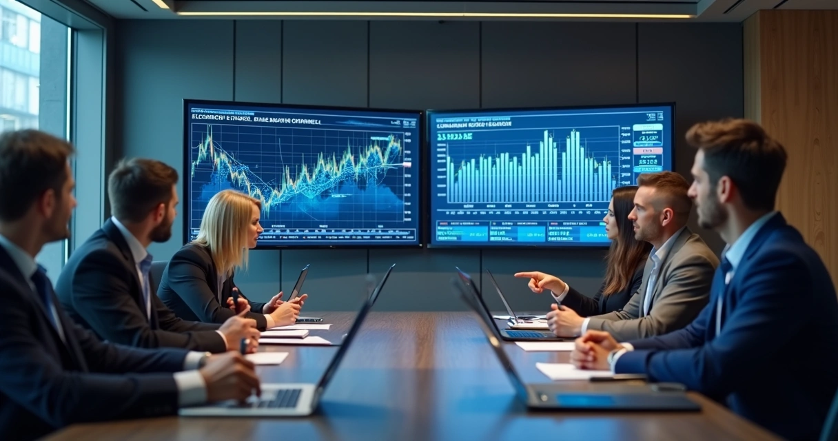 Equipe de gestão personalizando estratégia de hedge 