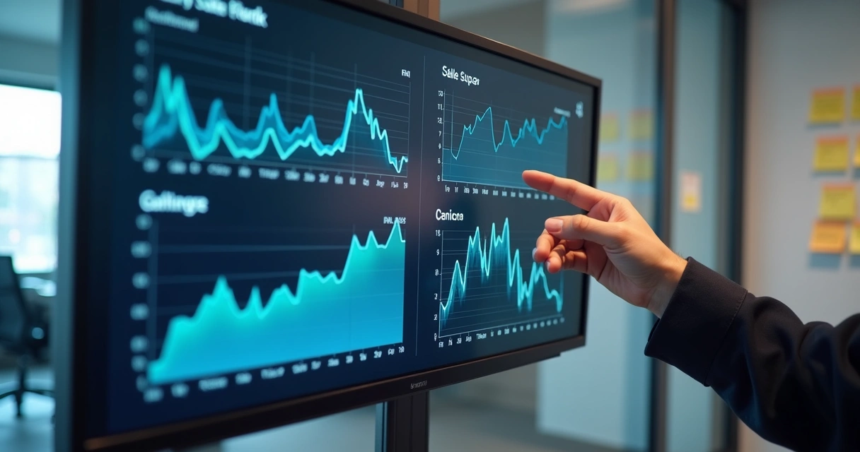 Como Calcular Margem no Marketplace: Guia Prático e Estratégias 2 Painel com gráficos de ajuste de preço e curva de vendas