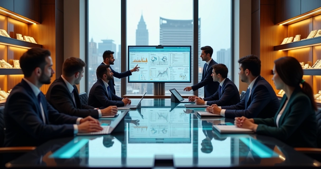 Equipe de vendas em reunião elaborando estratégias para atrair clientes exigentes 