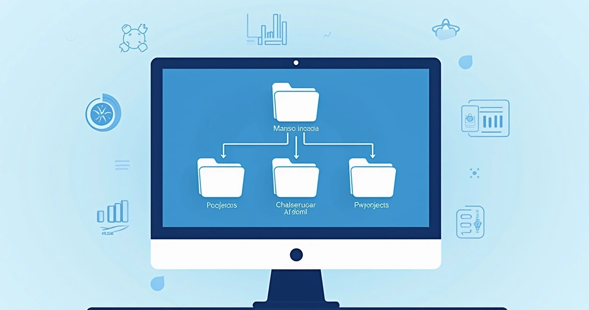 Organização de pastas e arquivos do MS Project