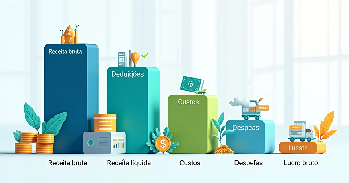 Itens da estrutura da demonstração do resultado 