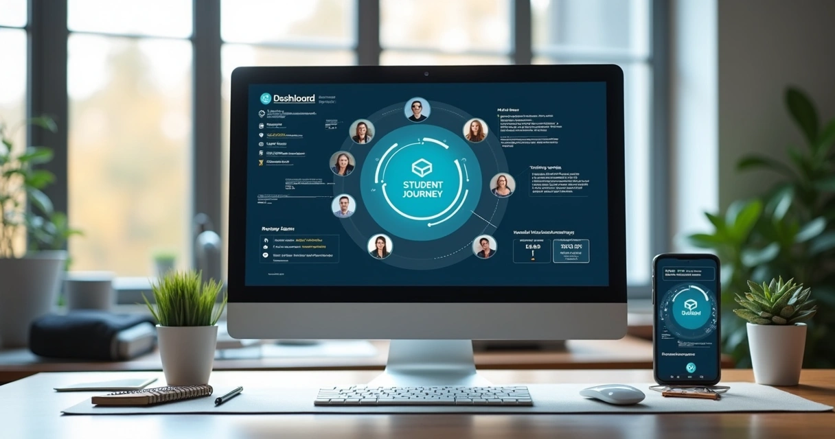 Operação de mentoria organizada em painel digital
