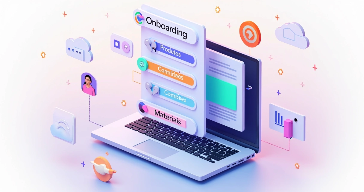 Como construir uma base de conhecimento para parceiros (partner wiki) Estrutura de menu de base de conhecimento organizada com diferentes categorias