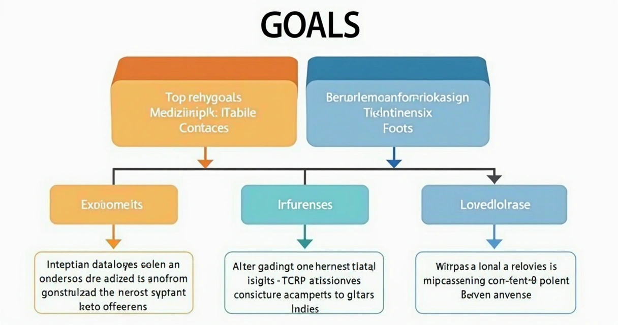 Diagrama simples da cascata de metas, mostrando a ligação do objetivo da empresa até o nível individual 