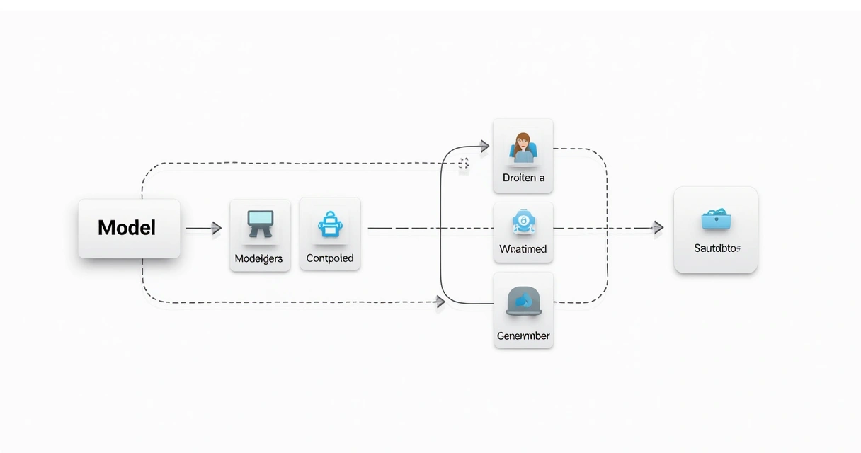 Esquema visual simples da arquitetura MVC em aplicativos web PHP 