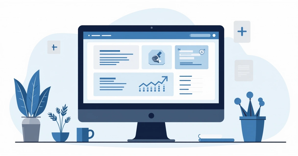 Wireframe de landing page B2B com blocos de mensagem, prova social e formulário