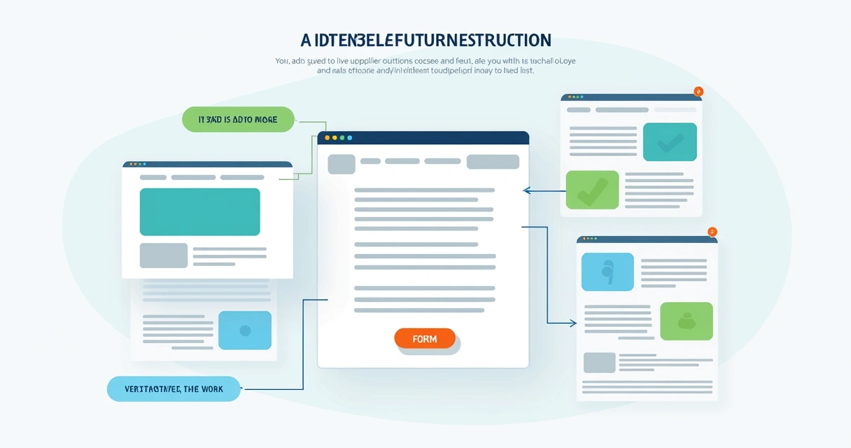 Exemplo visual da estrutura de uma landing page