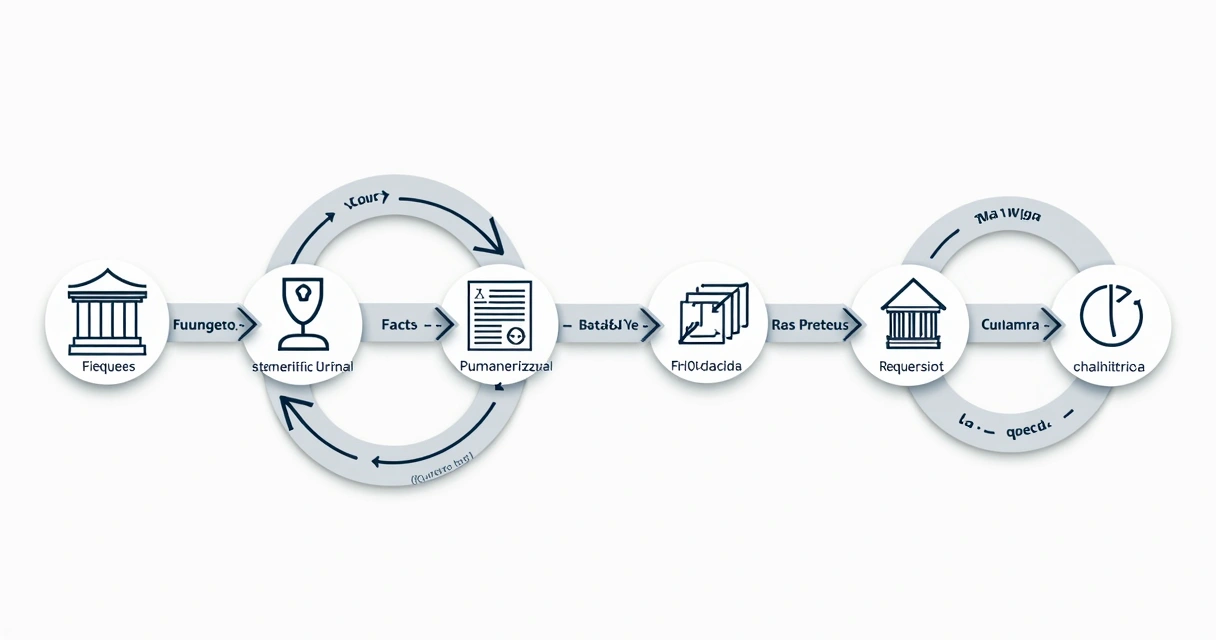 Fluxograma mostrando estrutura da petição inicial 