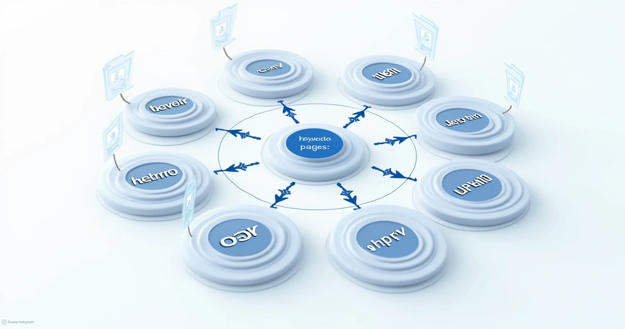 Estrutura de site exibindo páginas semelhantes competindo por palavras-chave 