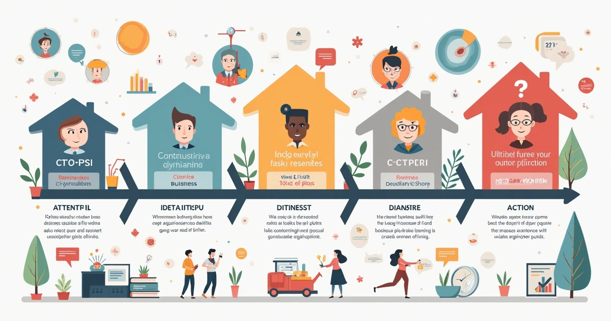 Diagrama colorido da estrutura AIDA 