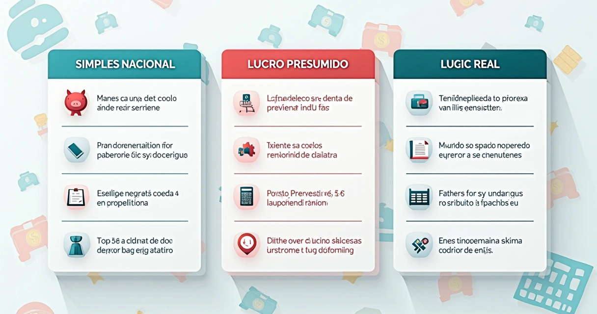 Quadro de regimes tributários para e-commerce no Brasil em 2026