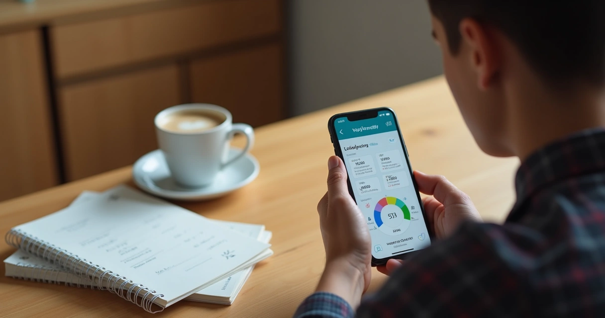 Pessoa estudando idioma em aplicativo gratuito no celular 