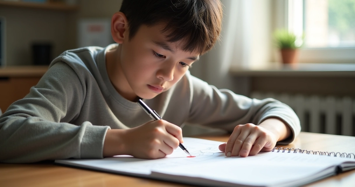 Estudiante practicando una habilidad con foco visual en un objetivo 