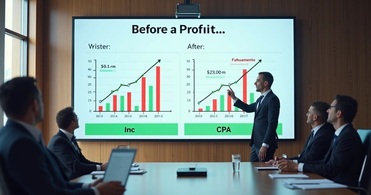 Estudo de caso apresentando lucros em graphs Google Ads 