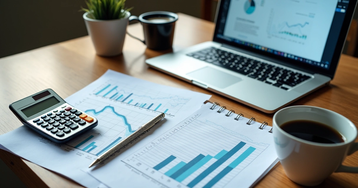 Mesa de estudos com material sobre certificação financeira 