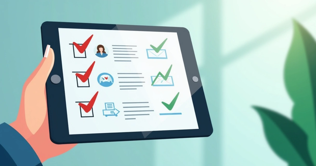 Tela mostrando etapas de implementação de automação digital passo a passo 