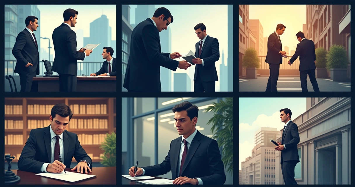 Fases da fiscalização urbana exemplificadas com agentes públicos 