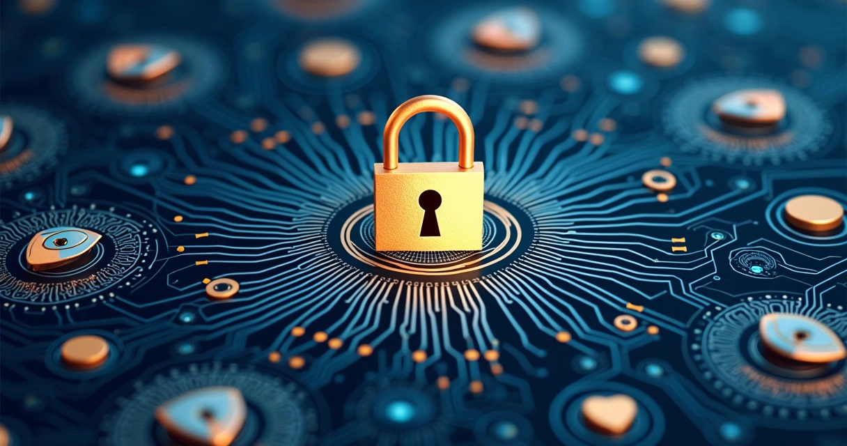 Símbolos de ética e segurança em tecnologia digital 