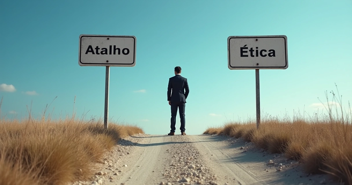 Profissional escolhendo caminho ético em SEO 