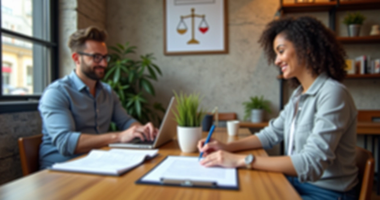 Pequeno empresário em reunião com cliente assinando contrato em ambiente acolhedor 