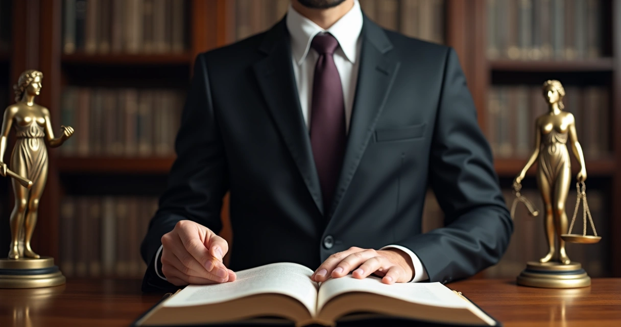 Advogado fazendo juramento de ética com a mão sobre a Constituição 