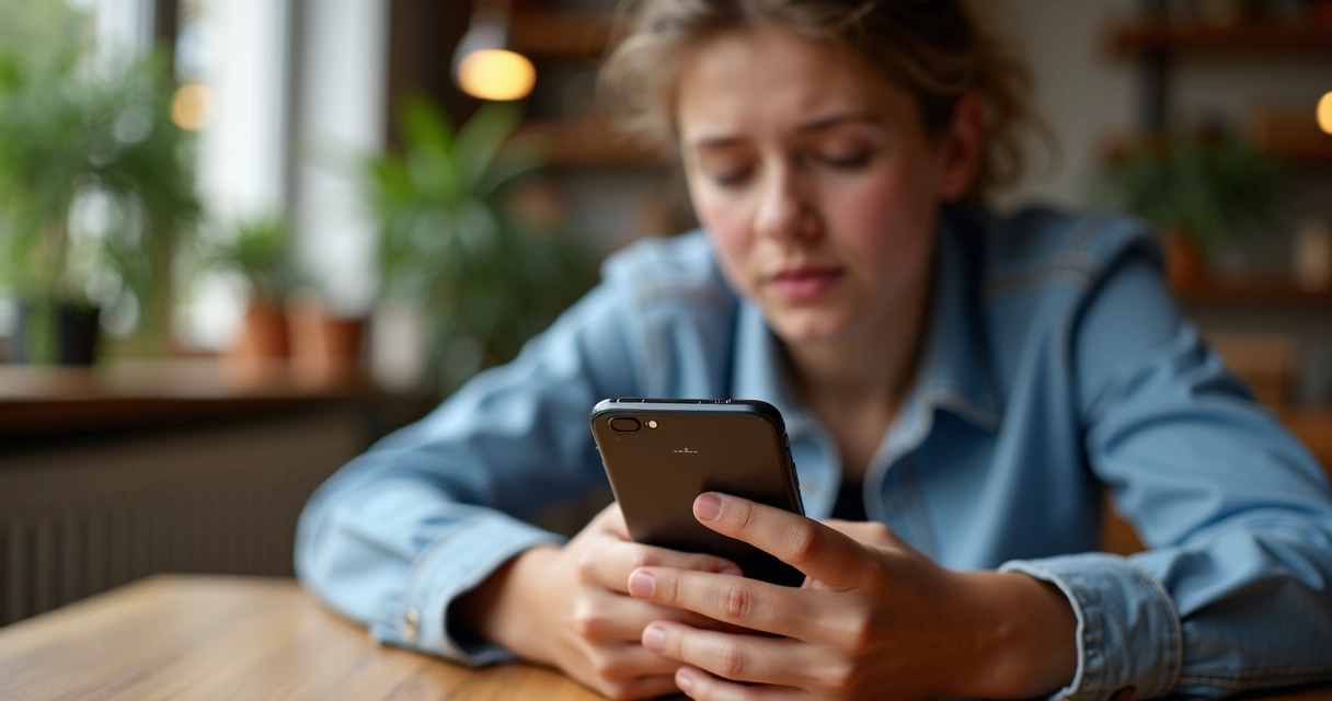 Jovem tomando decisão ética nas redes sociais 