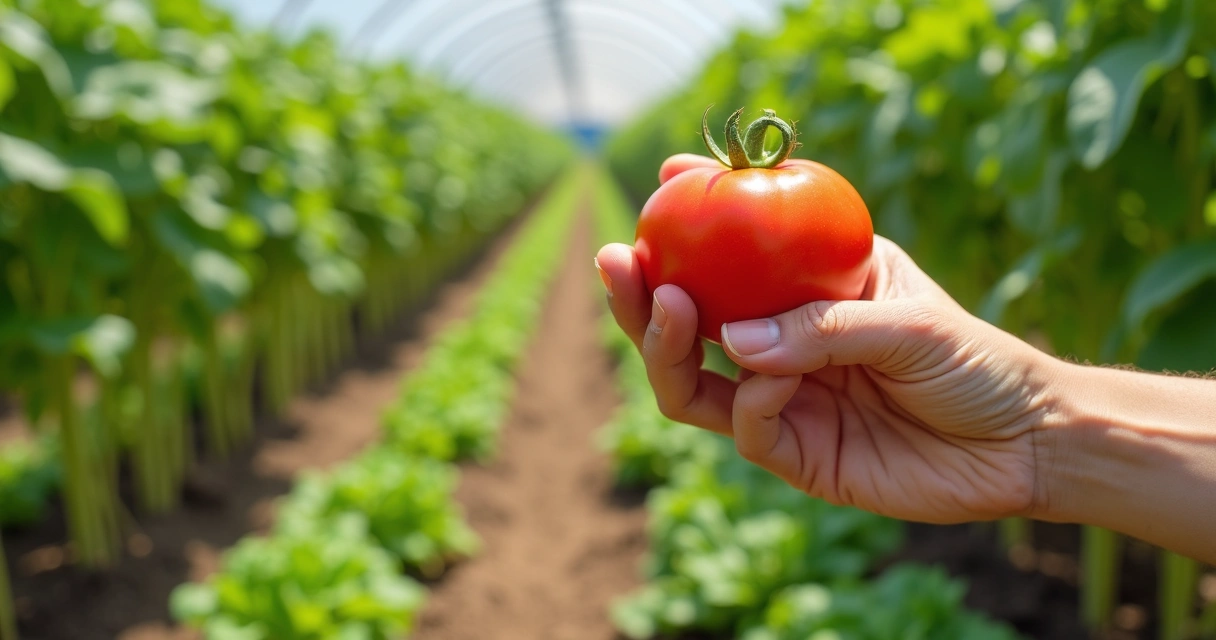 Produto agrícola com etiqueta QR code para rastreabilidade vegetal
