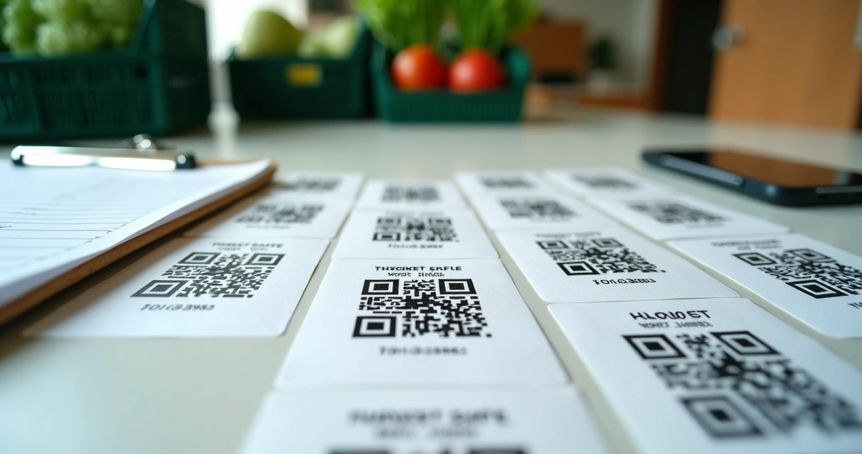 Etiquetas com QR code para rastreabilidade agrícola