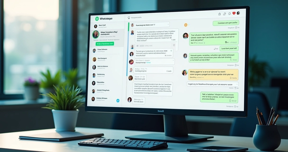 Tela de atendimento com etiquetas coloridas em conversas de clientes