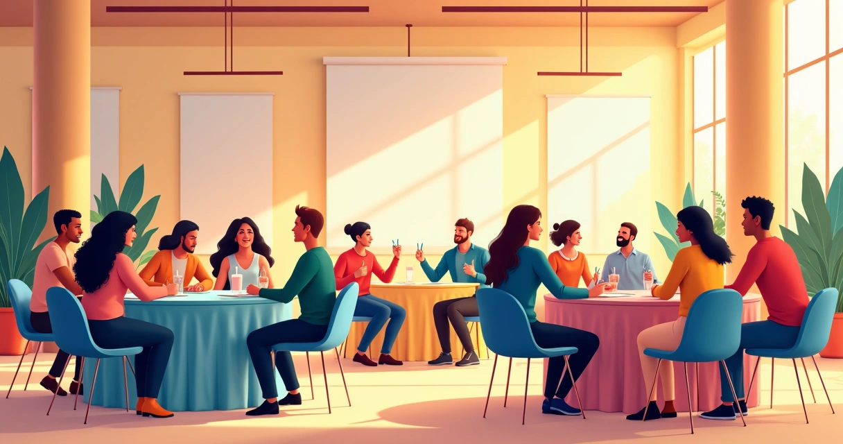 Pessoas participando de oficina de voluntariado político 