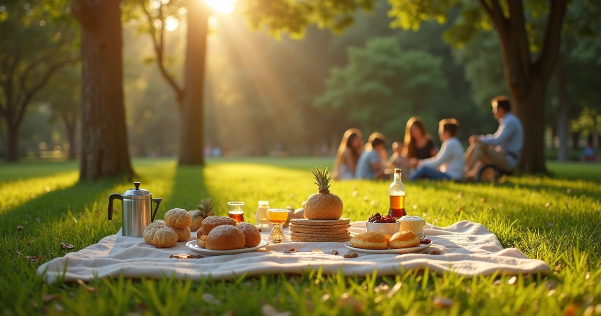 Evento de café da tarde estilo piquenique na Flórida 
