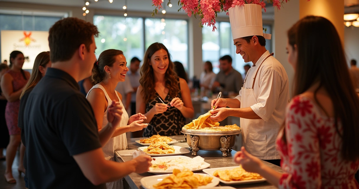 Evento com buffet Divina’s Crepe em Orlando 