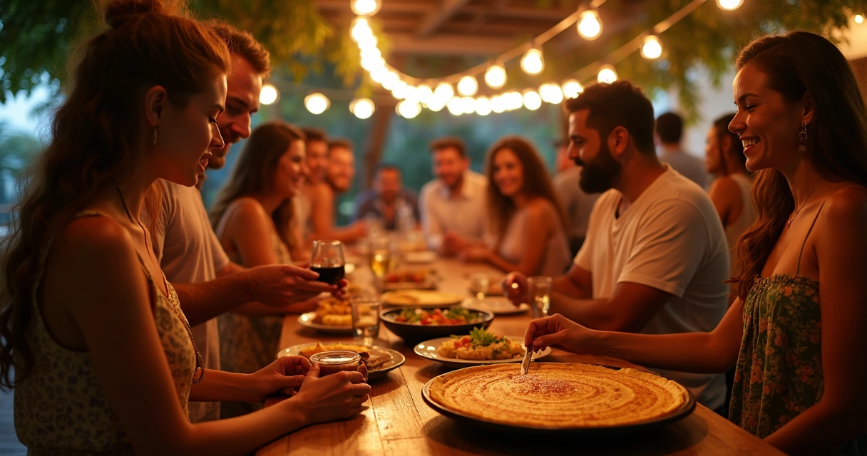 Evento de brasileiros nos EUA com crepes e conversa em inglês 