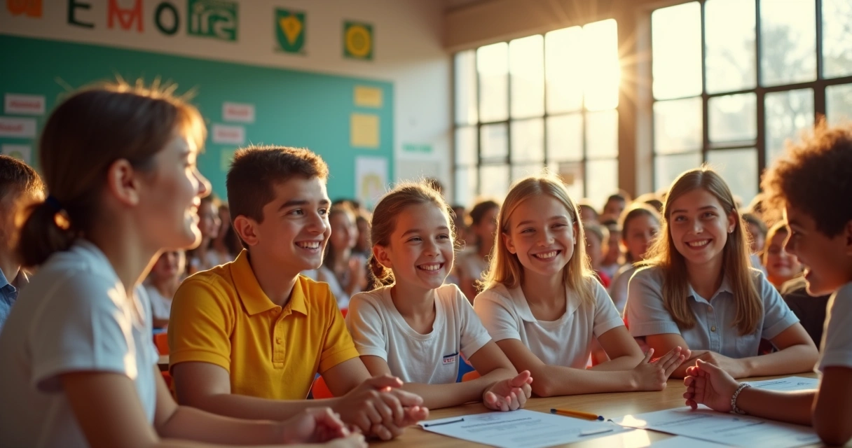 Evento de integração escolar para retenção de alunos 