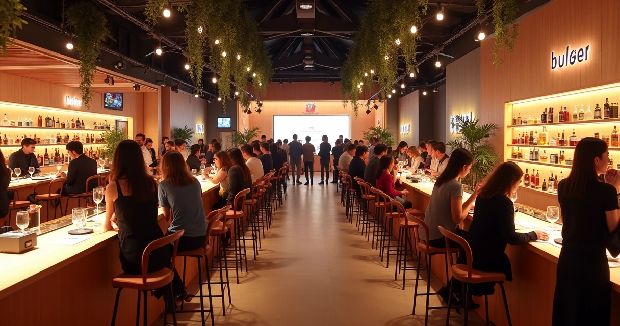 Evento presencial de marca com degustação, influenciadores e branding sensorial 
