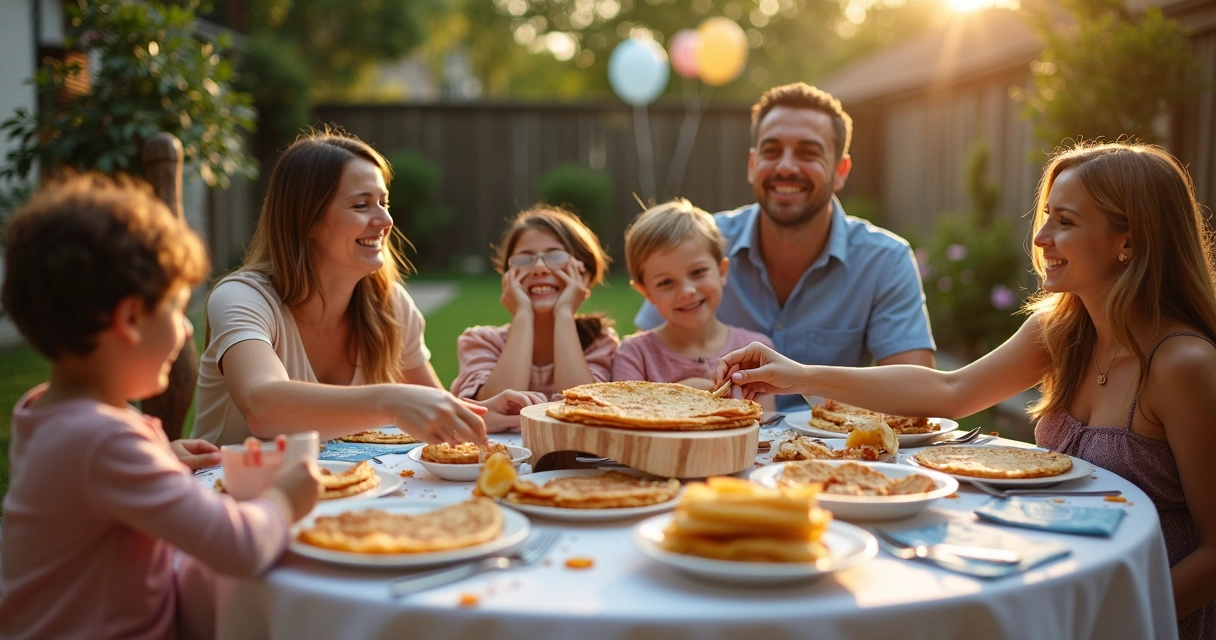 Evento familiar personalizado com crepes em Orlando 