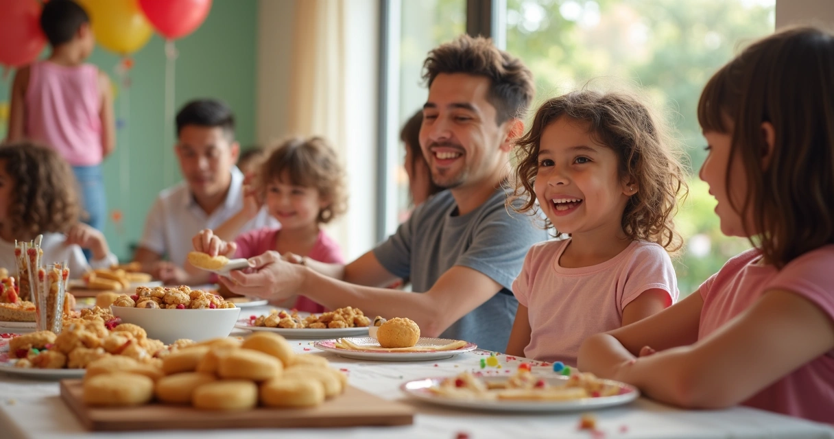 Festa infantil em Orlando com opções de comida sem glúten 
