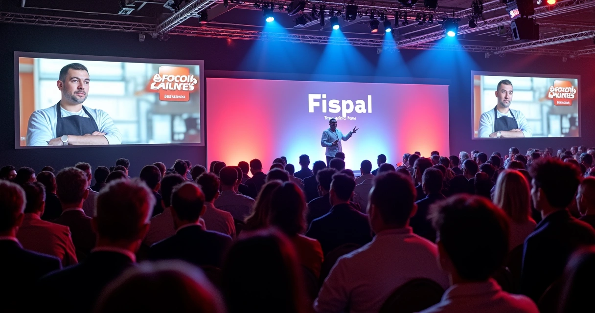 Evento Fispal Food Service com público assistindo palestra 