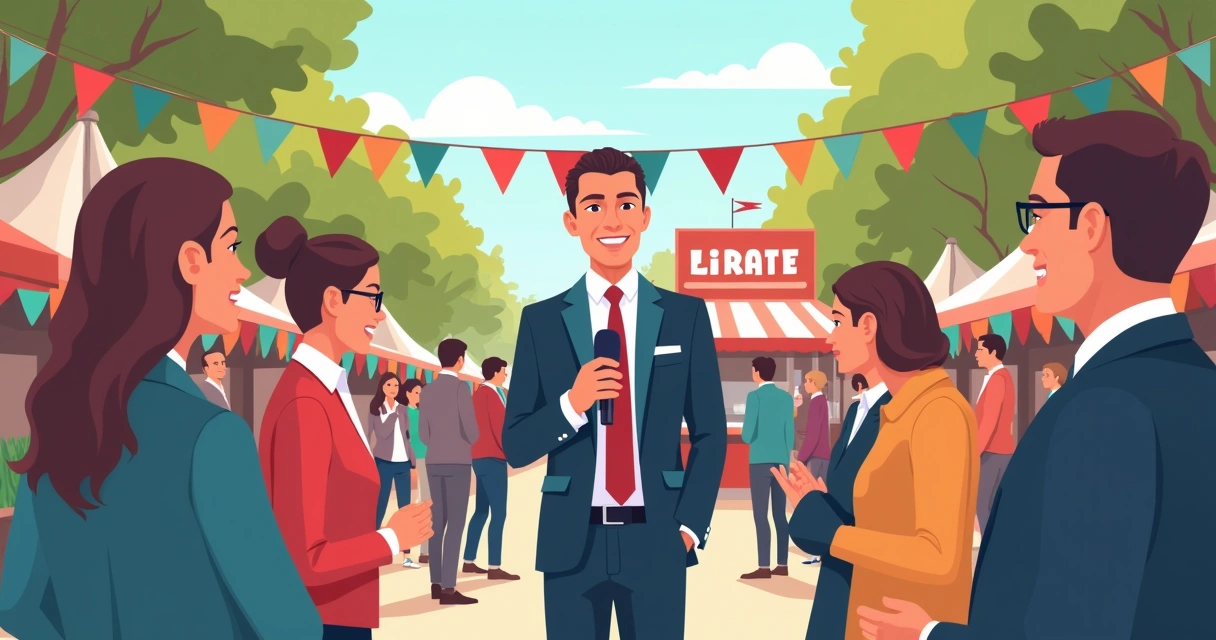 Deputado estadual em evento comunitário regional