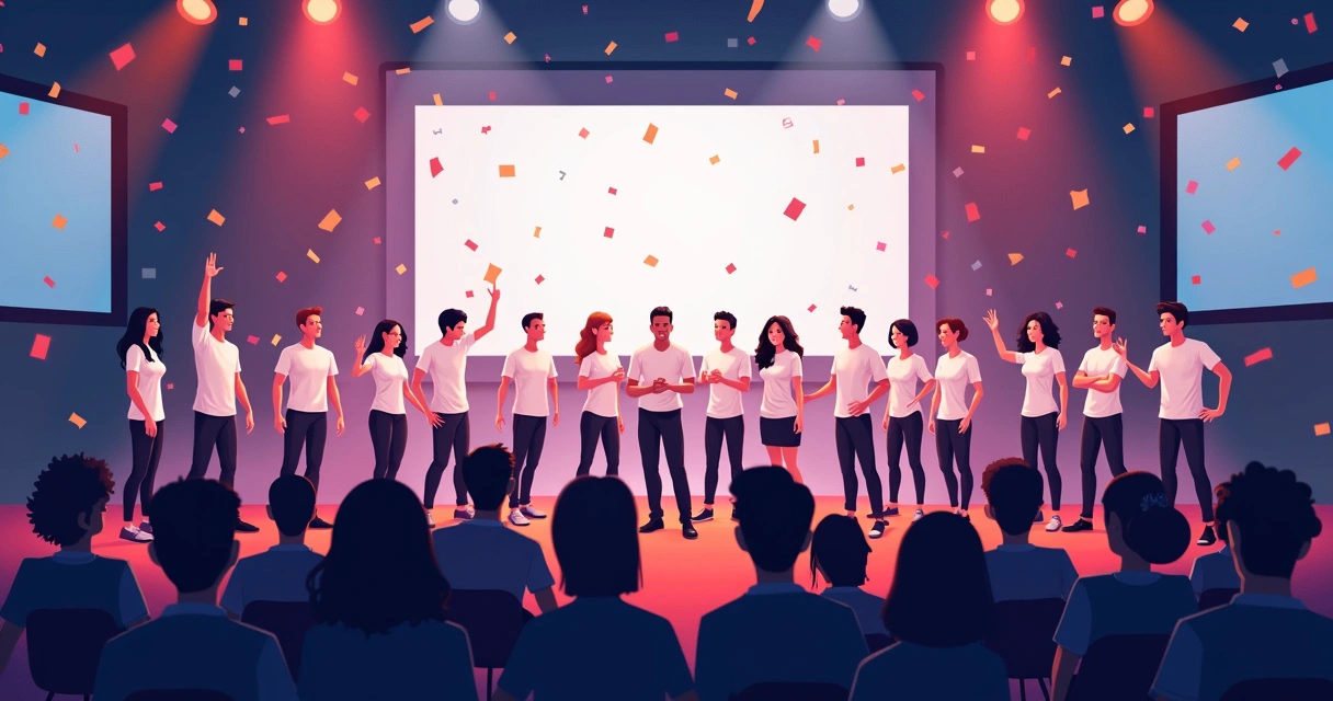 Camisetas personalizadas premium para evento de lançamento empresarial