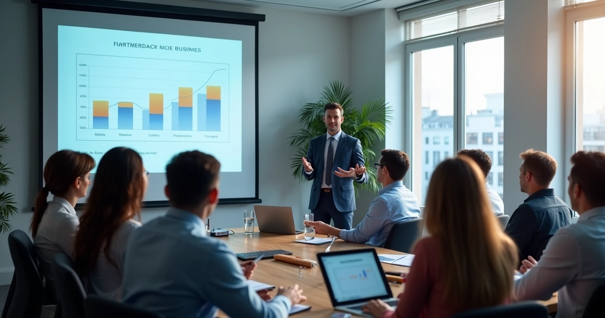 Apresentação de contador em workshop para segmento específico 