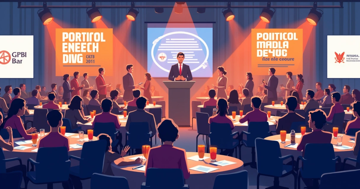 Auditório com pessoas participando de evento presencial.